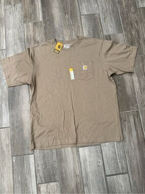 Carhartt Tan Shortsleeve Pocket T-Shirt Men’s Size XL NWT
